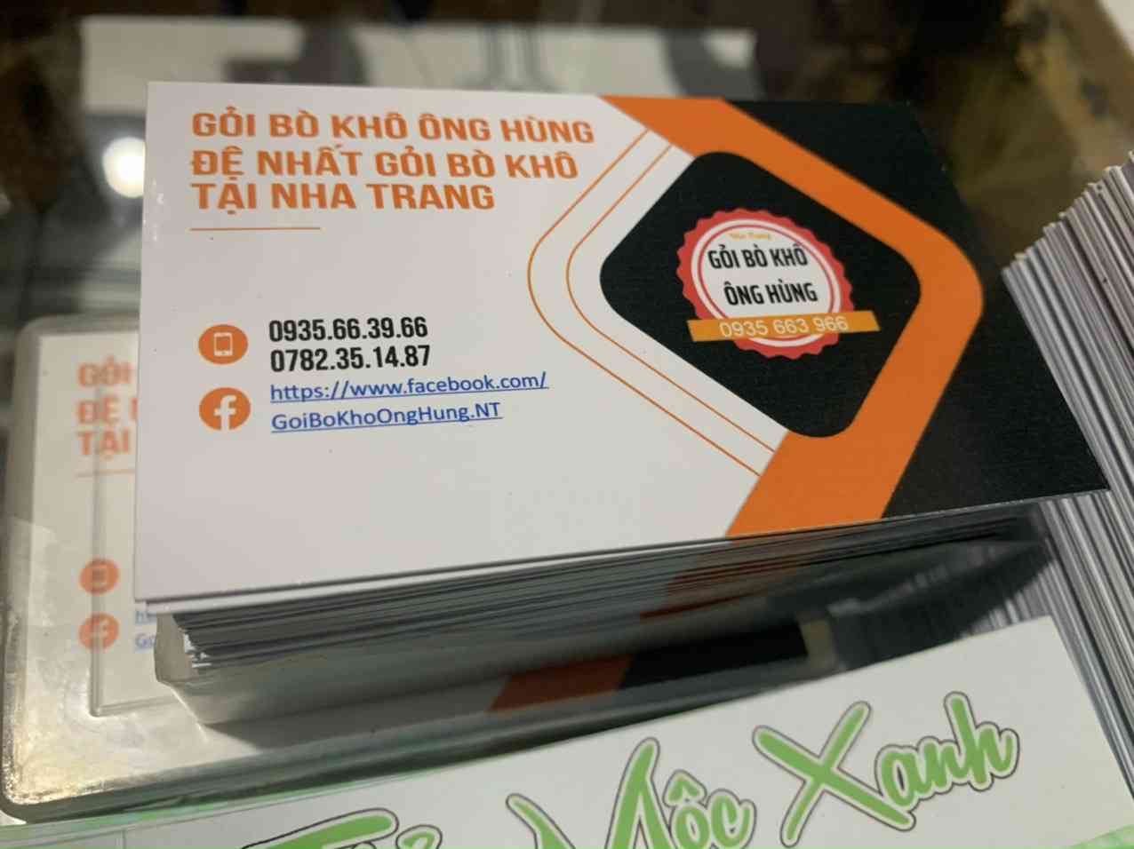 Name-card gỏi bò khô