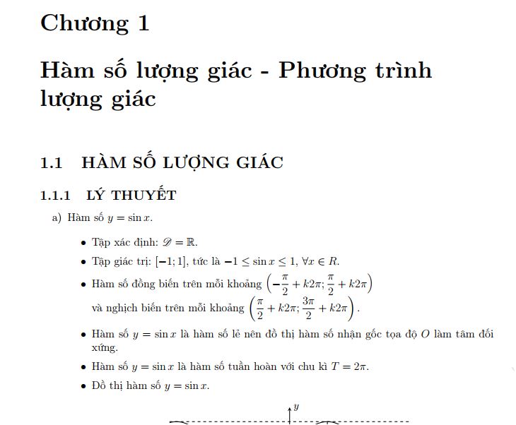 Hàm số lượng giác phương trình lượng giác