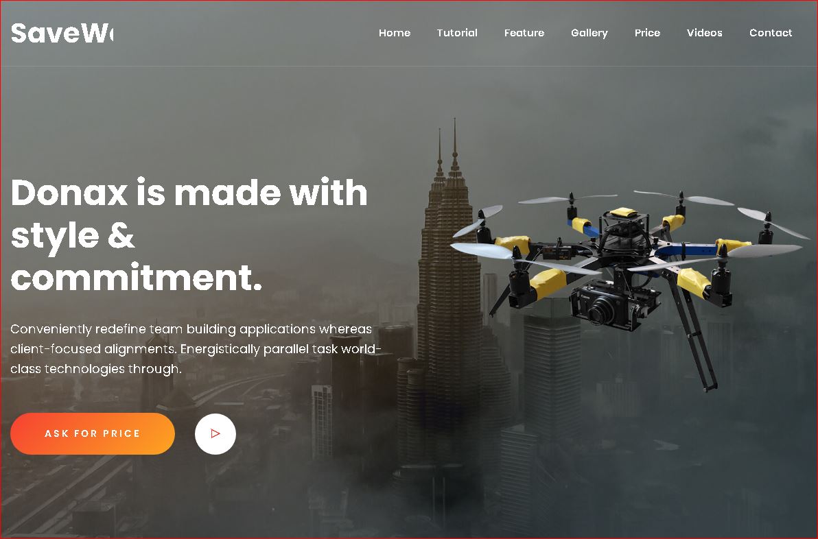 Landing Page bán Flycam