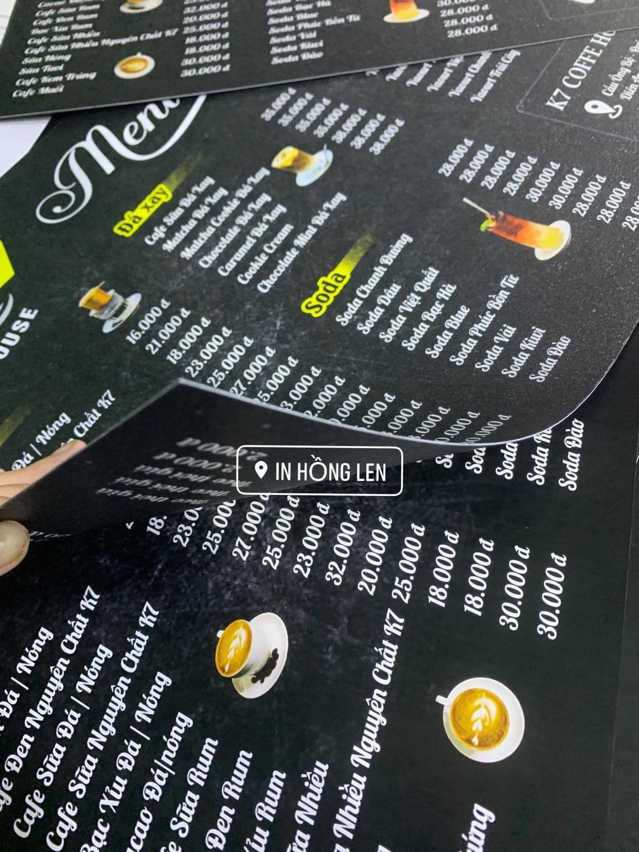 MENU NHỰA PLASTIC - A4