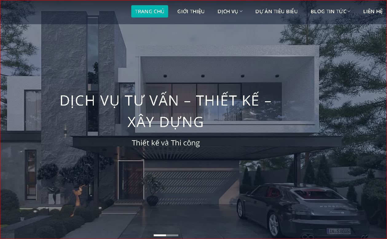 Mẫu website xây dựng