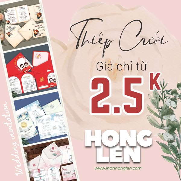 Thiệp cưới hiện đại HL6